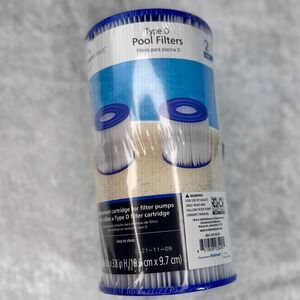 Type D Pool‎ Filters 2 Pack Replacement Cartridge Easy Clean